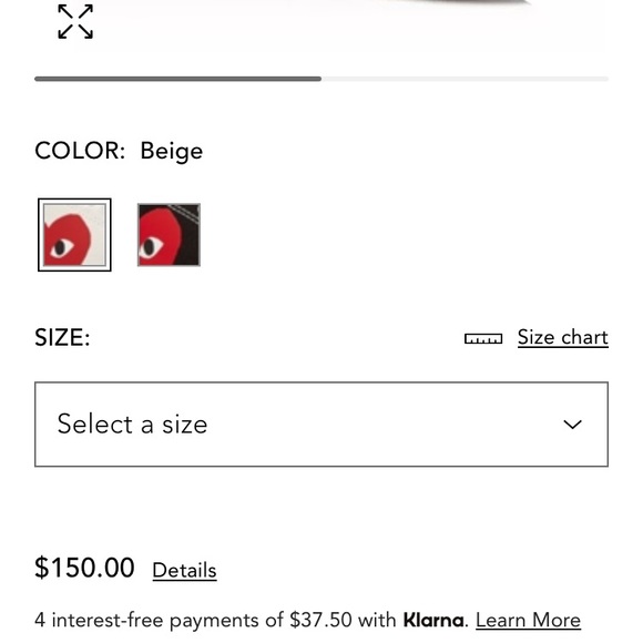 Converse x Comme des Garcons Play “Peek-A-Boo” Chuck Taylor All Star LOW - Picture 10 of 12